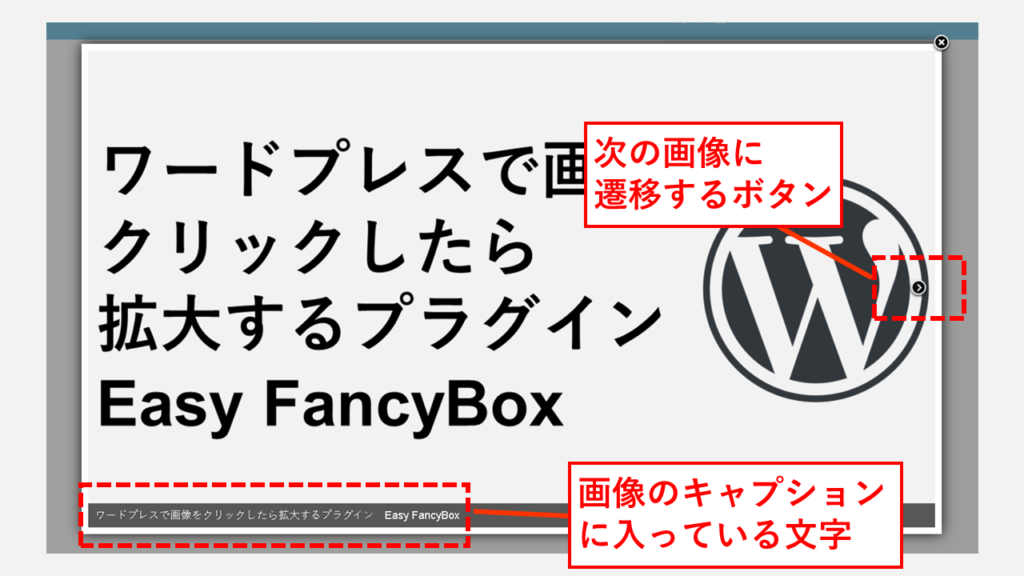 ワードプレスで画像をクリックしたら拡大するプラグイン　Easy FancyBox